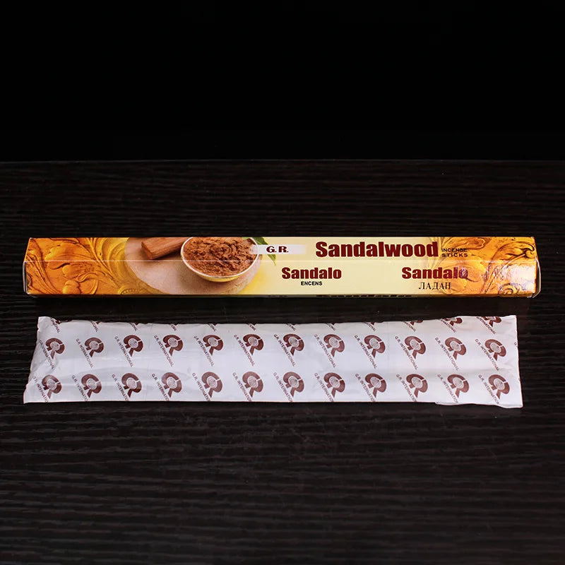 India Sandalwood Incense Sticks Meditation Lavender Sage Palo Santo Rose Line Incense Aromatherapy Lasting Fragrance