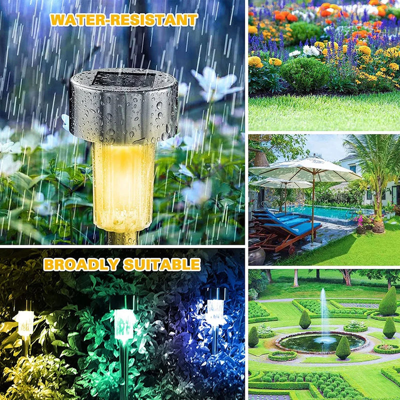 Outdoor Solar Lights Garden Lights Waterproof Landscape Lighting Lights Pathway Yard Lawn Solar Lamp Lantern Garden Decoration