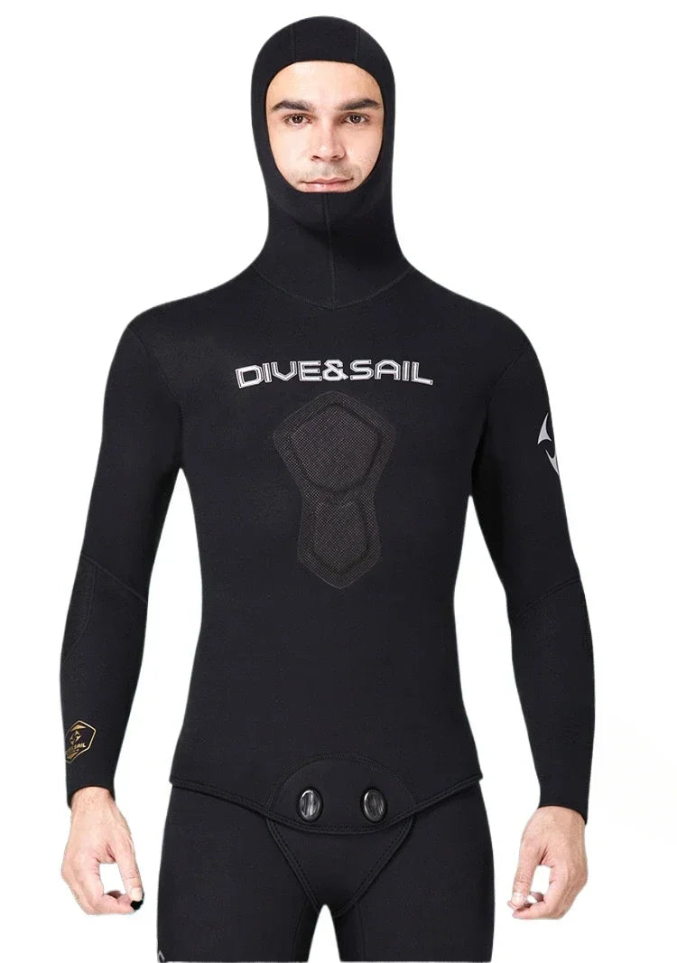 Premium Wetsuit 1.5mm 3mm Men CR Neoprene Open Cell  Spearfishing Diving Suit Camouflage Camo Hooded Free  Scuba Dive