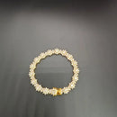 1PC S925 Sterling Silver Moissanite Sunflower Bracelet, Men and Women Temperament Fashion Party Engagement Anniversary Gift