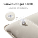 BISINNA Inflatable Pillow,Portable Camping Neck Pillow,Compressible Folding Flocking Air Cushion for Sleeping Travel Hiking