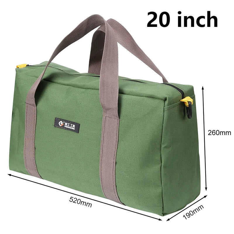 Electrician Tool Bag Thickened Canvas Pouch Tool Bags Portable Screwdriver Pliers Repair Hardware Hand Tools Storage Organizer