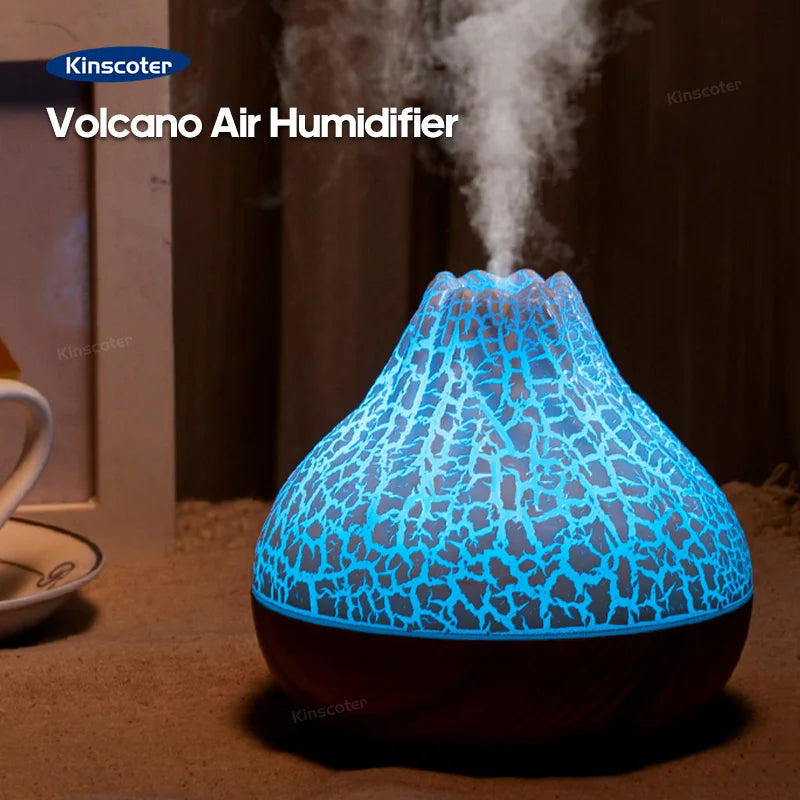 Volcano Humidifier Household Desktop Small Water Supplement Spray Air Humidification Usb Portable Night Light