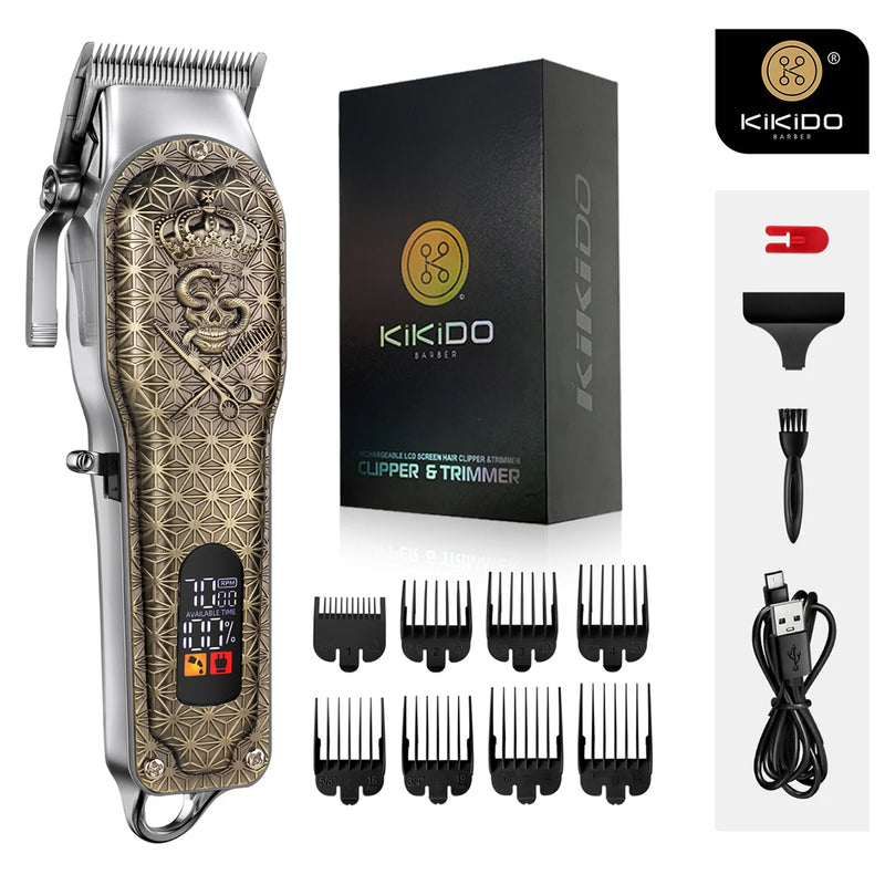 KIKIDO 7000 RPM Hair Clipper Rechargeable Trimmer Cutting Machine for Men Professional Electric Barber Machines Cutter Equipment