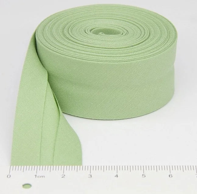 25mm (1“) width Bias Tape 100% Cotton Extra Soft for Baby Cloth Skin-friendly Fablic Bias Binding Tape Ironed Folded 12 yards