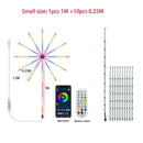 Smart LED Light Strip DIY Firework Remote Bluetooth USB Festoon Lamp For Indoor Home Bedroom Party Wedding Decor Christmas Light