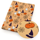 Halloween Bat Pumpkin Skull Printed Polyester Pure Cotton Material Patchwork Tissue Sewing Quilting Fabrics Needlework DIY Cloth