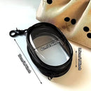 Portable Mini Clear Zipper Storage Bag - Space-Saving Cable Organizer for Earphones Chargers Versatile with Handy Keychain Loop