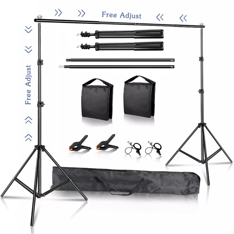 SH 2.4X3M Heavy Duty Background Stand Frame  Heavy Outdoor Heavy Wall Stable Photography Studio Background Party Wedding