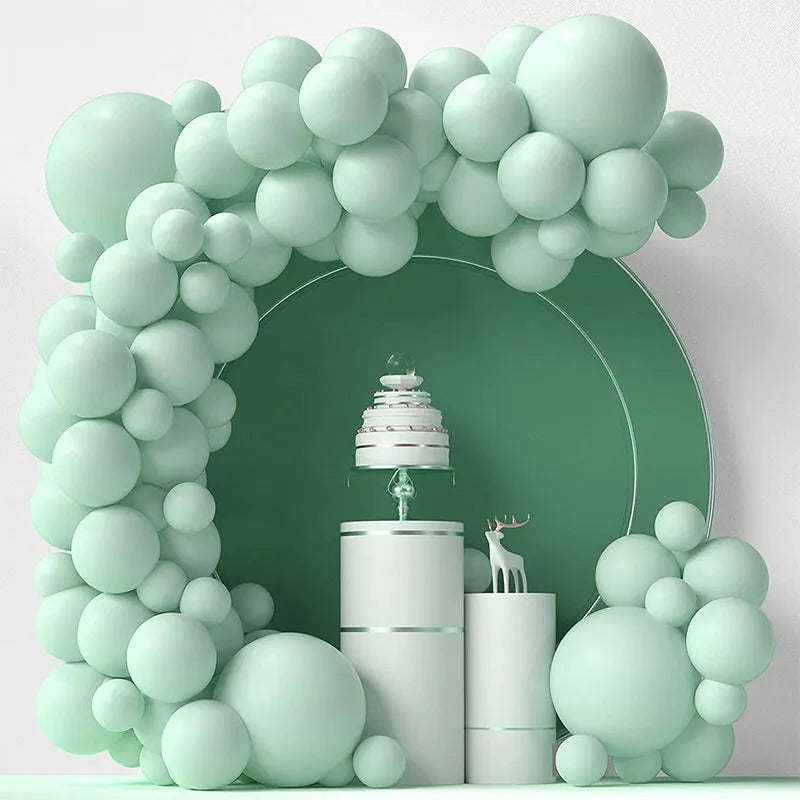 Pastel Green Balloon Garland Arch Kit Romantic Wedding Decoration Balloons Christmas Party Baby Shower Birthday Accessories