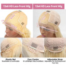 28 Inch 613 Honey Blonde Body Wave Lace Frontal Wig 13x6 Brazilian Remy HD Lace Wig 13x4 Lace Front Human Hair Wigs For Women