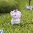 Cartoon Miniature Rabbit Figurine Mini Micro Landscape Miniature Resin Hare Easter DIY Accessories Carrot Bunny Statue