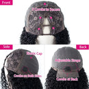 V Part Wig Human Hair Kinky Curly Brazilian Human Hair Clip in Glueless Wigs for Women Upgraded U Part Human Hair Wig 200%