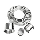 Cookie Cutters Moulds Aluminum Alloy Fondant Biscuit Pastry Cutter Mold Round DIY Cake Cookies Christmas Decorating Baking Tools