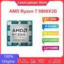 AMD Ryzen 7 9800X3D Processor 8-Core 16 Thread 104MB Game Cache Acceleration Frequency 9800X3D V-Cache Game Processor 5.2GHz CPU