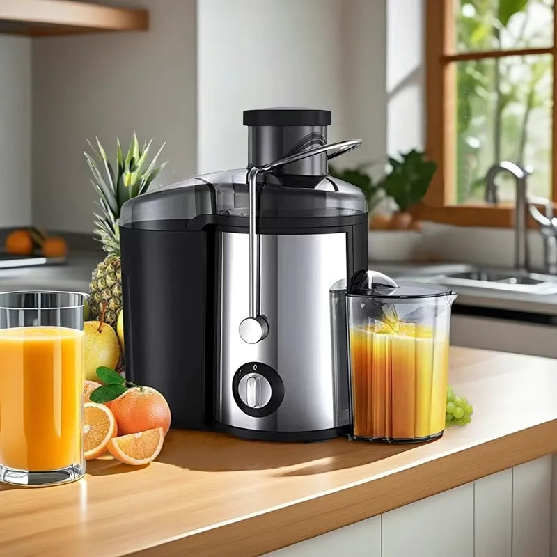 BRIEFNES 1000W Juicer, Centrifugal Juicer Machines Whole Fruit and Vegetable, 65mm Wide Mouth Juicer Extractor with 2 Speed
