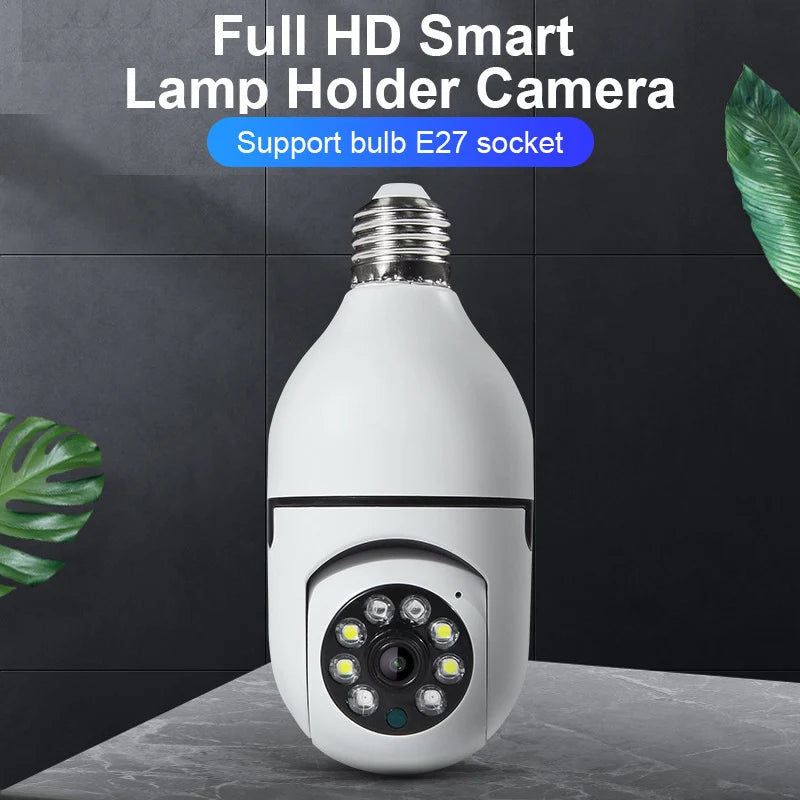 E27 Wifi Bulb Camera Wifi PTZ Colorful Night Vision Two Way Audio Baby Monitor Auto Tracking Home Security CCTV Camera