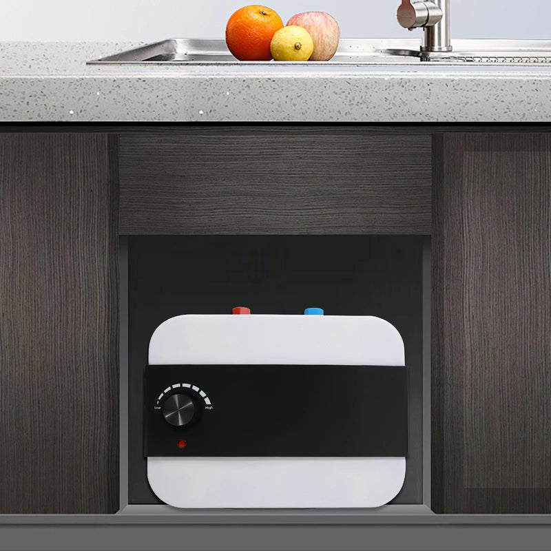 Electric Water Heater，1500W Quick Heating Continuous Storage，6L Water Storage Stainless Steel Water Heater Supply Hot Water