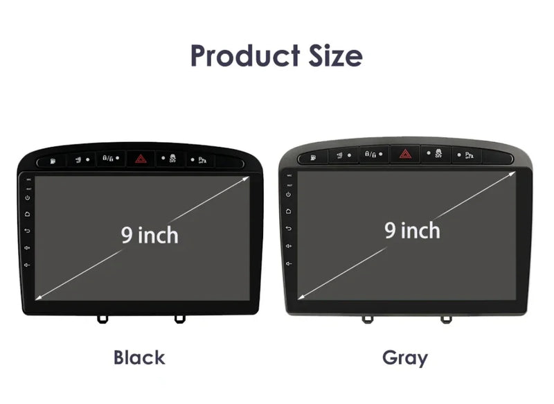 Hizpo 2Din Wirless CarPlay Android Auto Car Radio for 308 308S 408 2012 - 2020 UI7862 Headunit DSP RDS BT 4G GPS Navi 360° CAM