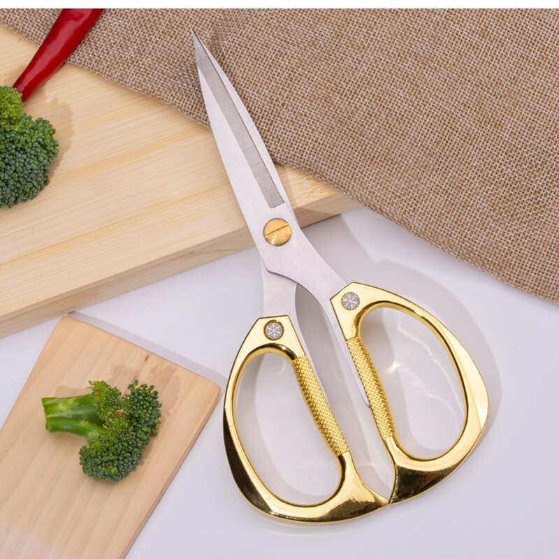 XITUO Stainless Steel Kitchen Scissors Powerful Chicken Bone Scissors Cook shear Fish Duck cut Chef Scissors knife tool