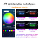 RGB Car Front Grille Lighting APP Control 12V Led Grid Grill Light for Modify Off-road Vehicles Jeep SUV Decorative Signal Lamp