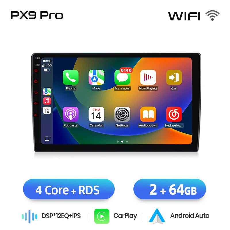 AWESAFE PX9 Car Radio Autoradio for  Renault Megane 2 2002 - 2009  Wireless Carplay Screen Android Auto Stereo GPS Navi FM RDS