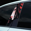 1PC/2PCS Japanese Style Prajna Car Stickers Auto B Pillar Waterproof JDM Decoration Cover Scratch Car Doors Pillar Vinyl Decals
