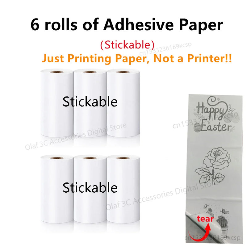 NEW Mini Portable Printer Thermal Adhesive Label Printers Photo Sticker Impresora Portátil Inkless Print For Mobile IOS Android