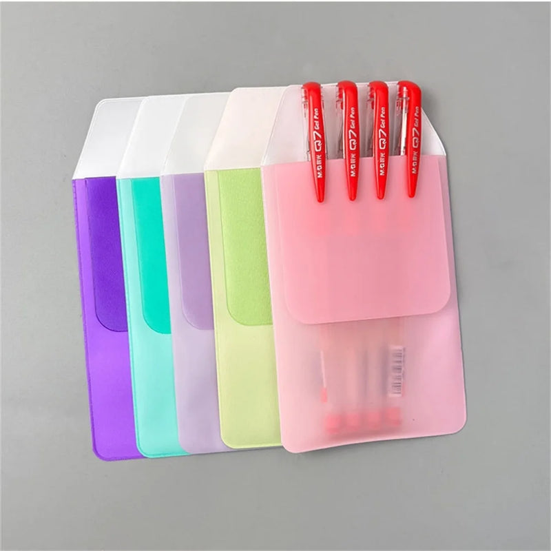 Pvc Pen Bag Card Bag Portable Pocket Protector Leak-Proof Ink Pen Pouch Pencil Case Organizer For Nurse Hospital Office