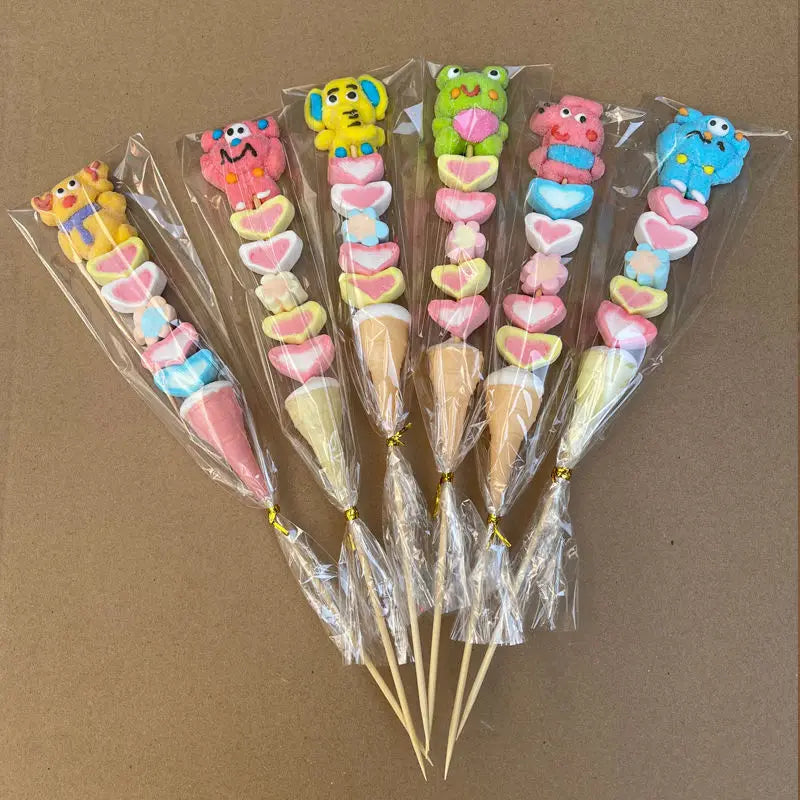 50/100pcs Long Clear Plastic Bag Lollipop Candy Cookie Bag Cellophane Bag Wedding Birthday Party Opp Food Gift Packing Bag