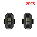 1-20pcs USB Rechargeable 7-Color LED Bicycle Taillight Drone Light Bike Safety Night Riding Warning Lamp Cycling Equipment