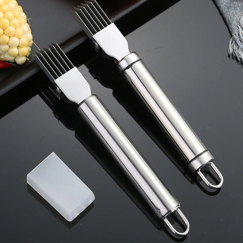 Onion Garlic Shred Knife Cutter Stainless Steel Chopped Green Onion Knife Food Speedy Chopper Vegetable Cutter Knife Shred Tools