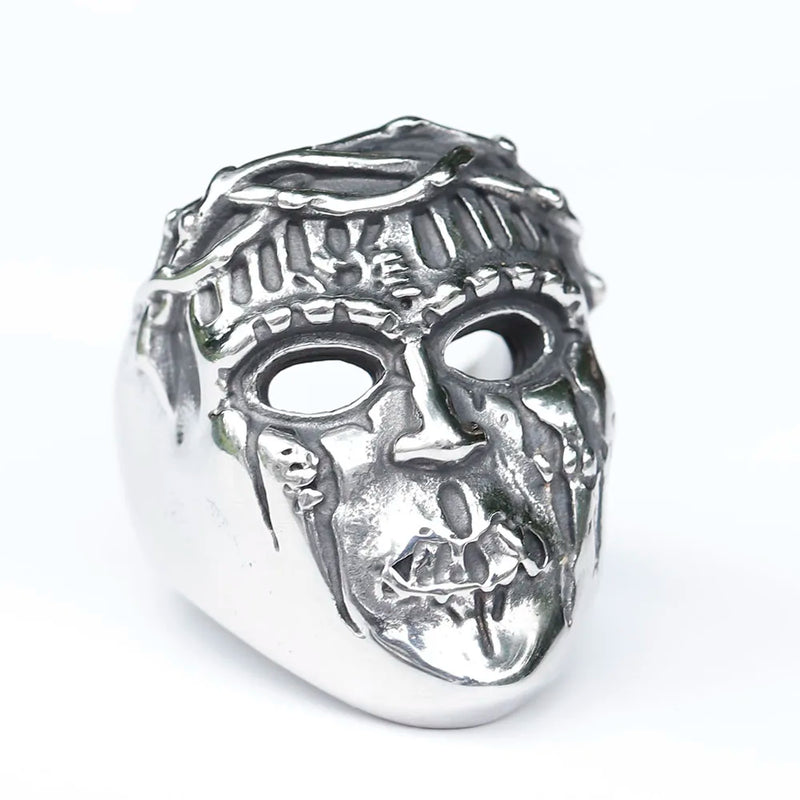 2023 Men's Slipknot Mask BAND Ring Gothic 316L Stainless Steel Anel Motorcycle fashion jewelry Party Halloween free shipping