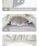 Elinfant Ecological Baby Diapers Cloth Diaper Set  Fashion Print Reusable Recycable Panties kids Fit 0-2 years 3-15kg Baby