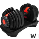 SIHAO Adjustable Dumbbells Sets and Dumbbell Stand 24KG and Dumbbell Weight  With Handle Base Fitness Workouts Equipment