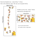 Cartoon Mouse Transport Cheese Wall Sticker Children Room Bedroom Background Home Decoration Wallpaper Self Adhesive Door Decals