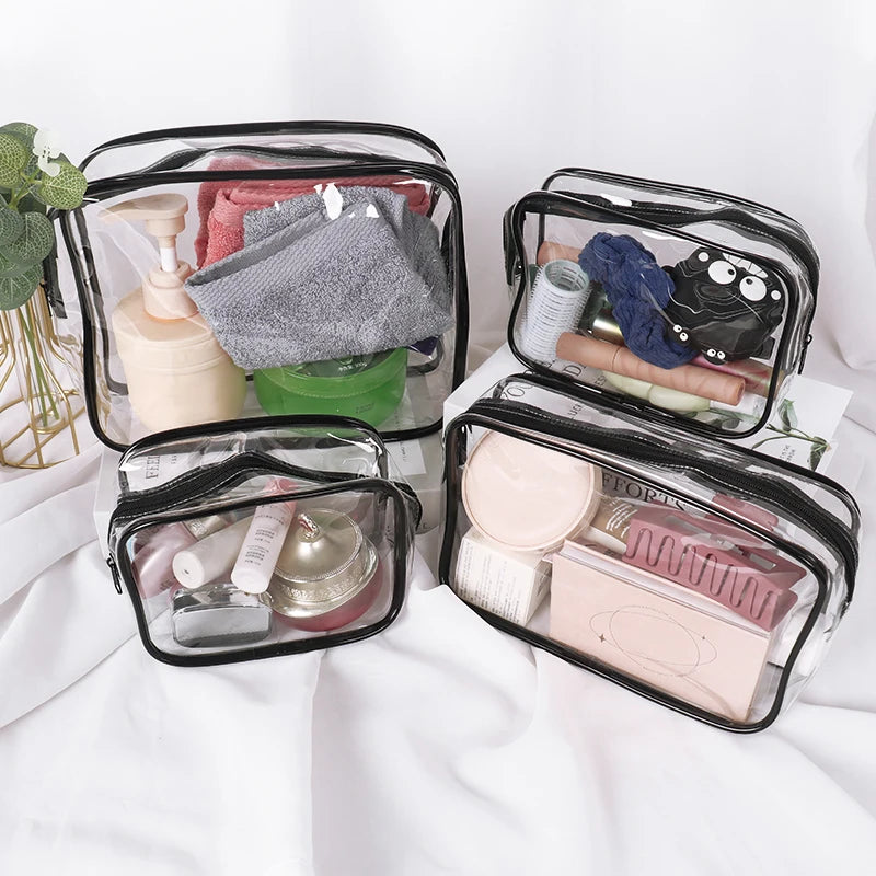 Toiletry Bags,  Travels Bags for toiletries, Clear Cosmetic Bags with Zipper Carry on Toiletry Bag Airport Airline Compliant Bag