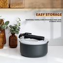 Non Stick Saucepan Set with Removable Handle and Sealing Lids, Non Stick Pot Set for Induction Hobs