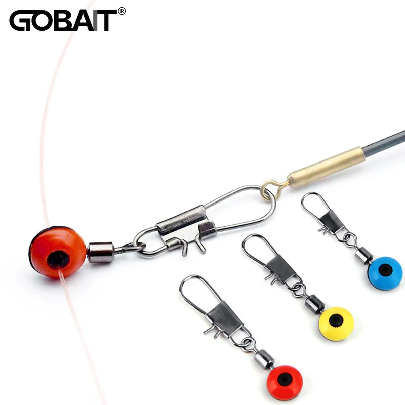 Space Beans 100PCS Connector Buoy Pin Fishing Float Line Lure Bobber Swivel Snap Equipment Ascesorios Pesca Rotate Ring Tackle