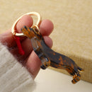 1 Pc Personalized Black Dog Keychain