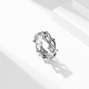 MKENDN 9MM Men Ring Thorn Vine Stainless Steel Rings Fashion Finger Gift For Male Him Anniversary Gothic Jewelry
