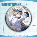 Honkai:Star Rail Concerts Magazines Aventurine Double Flash Badge 75mm Laser Pin Accessories for Clothes Backpack Decor Brooches