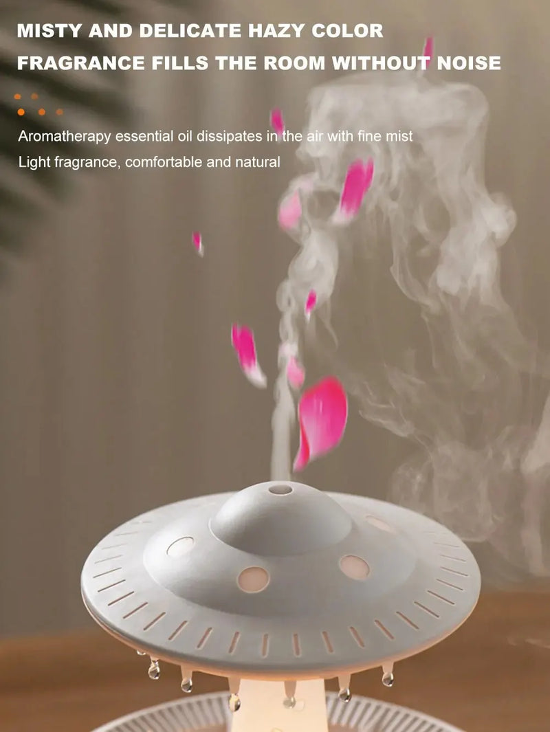 2025 ufo Air Humidifier Ultrasonic Aromatherapy Diffusers Mist Maker Fragrance Essential Oil Aroma Difusor Remote control