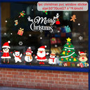 Christmas Window Stickers Merry Christmas Decorations For Home 2024 Christmas Wall Sticker Kids Wall Decals Happy New Year 2025