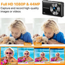 HD 1080P Digital Camera for Kids Video Camera with 32GB SD Card 16X Digital Zoom Compact Point and Shoot Camera for Students