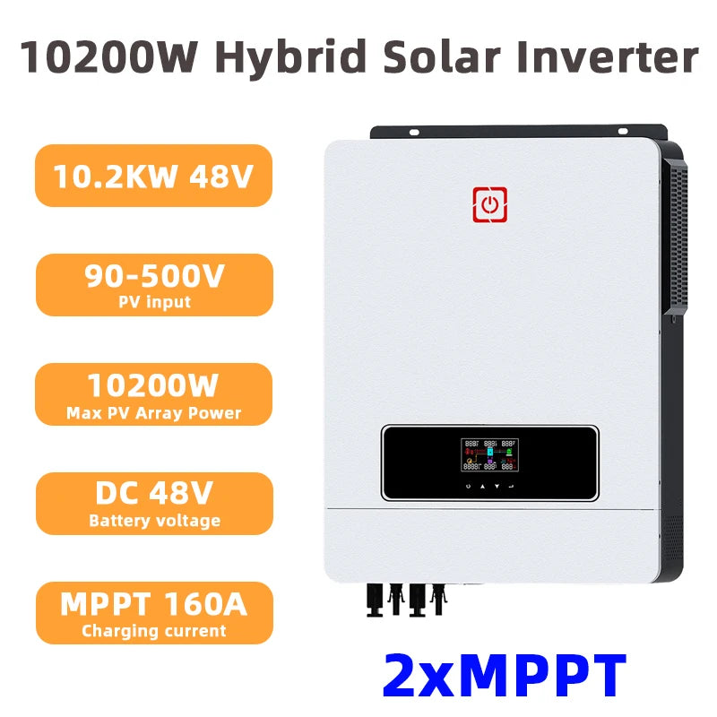 Y&H Hybrid Solar Inverter 1KW 1.6KW 1.8KW 3KW 4.2KW 6.2KW 10.2KW 220Vac MPPT Pure Sine Wave Inverter Solar Charger Controller