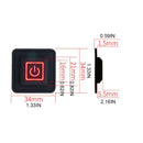 3.7-12V Waterproof Button Heated Vest Pants Gloves Electric Heating Waistband DIY Temperature Controller