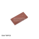 Marumine 50PCS Tile Special 1x2 Ingot Bar Gold Money Pirate MOC Brick Part 99563 Assembles Particles Building Blocks Accessories