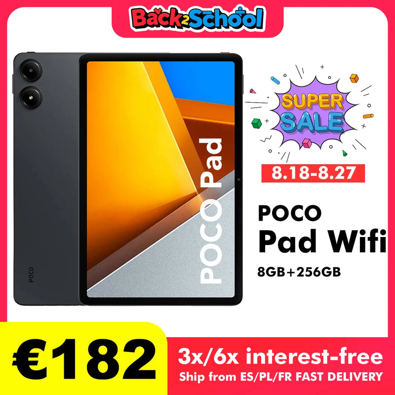 Tablet Xiaomi Poco Pad 12.1 Wi-Fi 8Gb/256Gb Eu Charger Global Version