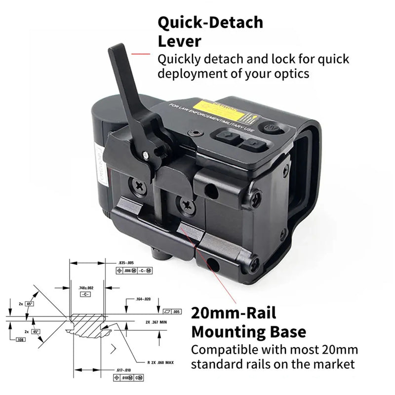 558+G33 Holographic Reflex Sight Red Dot Optic Sight with G33 3X Magnifier Combo Built-in Flip QD Mount